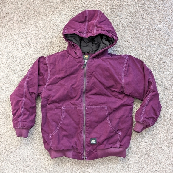 Berne Other - Berne Plum Purple Hooded Jacket Size Youth Large (14-16)
